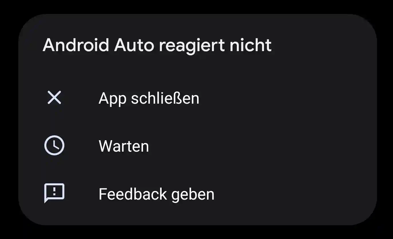 Android Auto stürzt ab