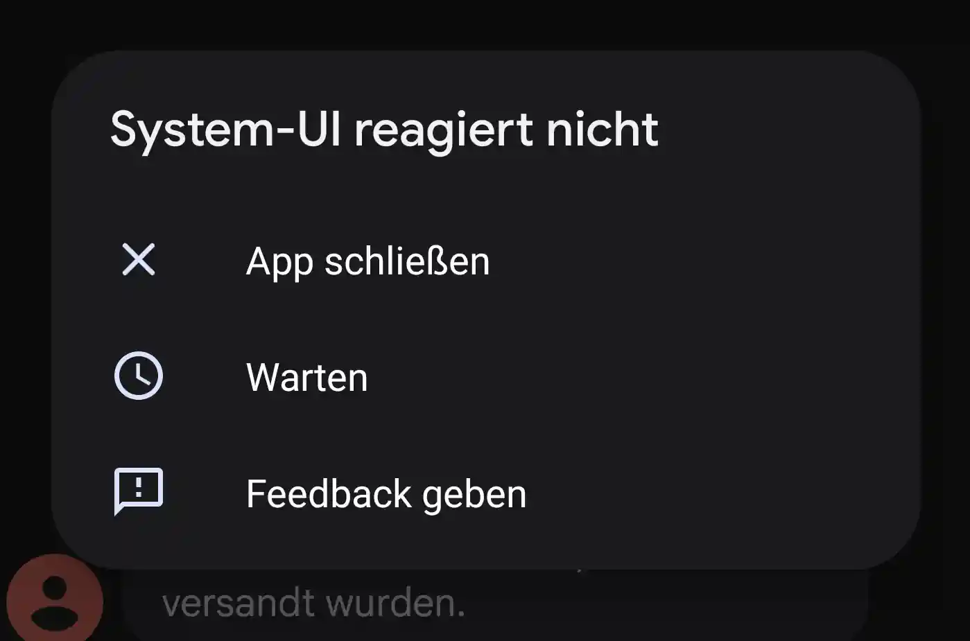 System UI stürzt ab