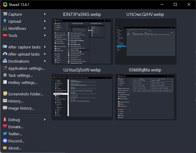 ShareX mit webp